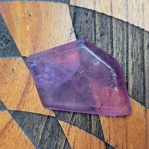 Purple Gemstone Flourite octahedron Crystal
